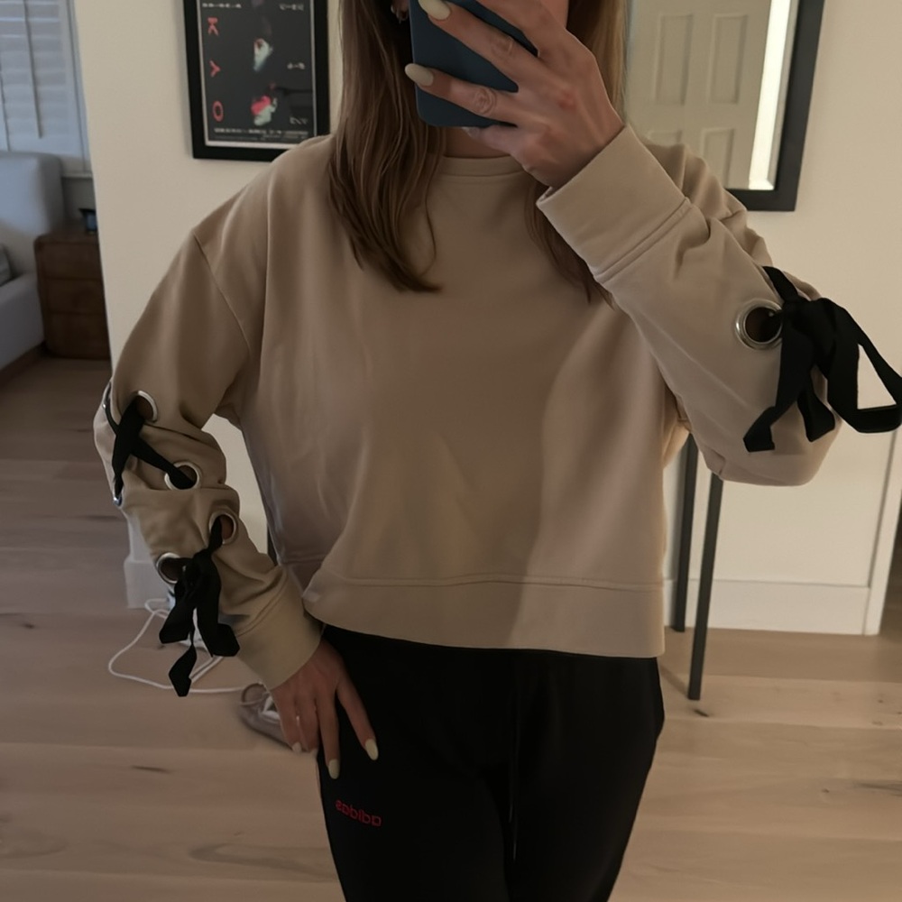 Zara cropped top with arm ties